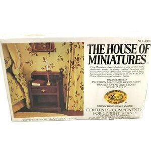 New Chippendale Night Stand Kit Doll Furniture House of Miniatures Sealed 40012